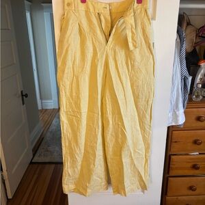 Madewell Harlow Wide-Leg 100% linen pants